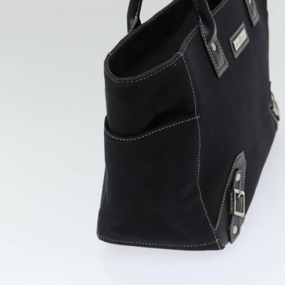 BALENCIAGA Tote Bag Canvas Leather Black Silver Auth bs16562 - Picture 5 of 16